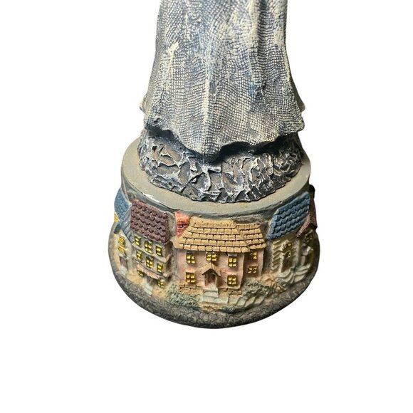 Musical Woman Caroler Collectible Windsor Music Box 9” Silent Night - Picture 2 of 5